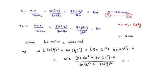 Solved Two Astronauts Each Having Mass Of Kg Are Connected By A