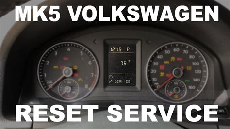 How To Reset Your Service Reminder Service Indicator Light MK5