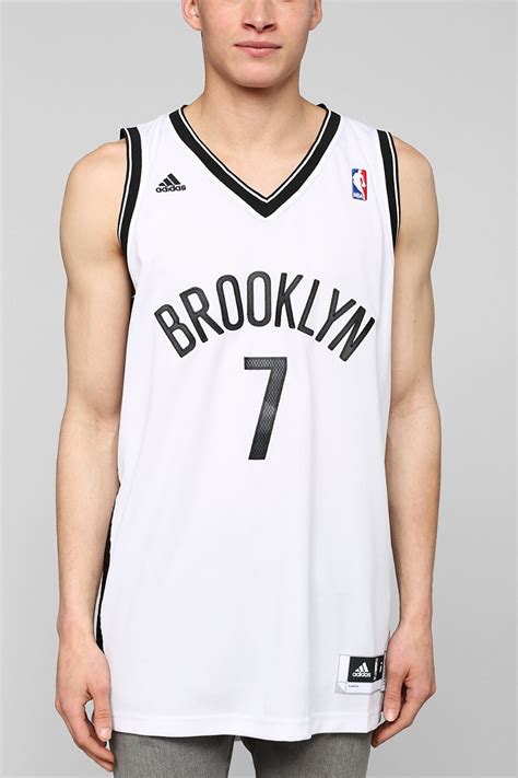 Lyst Mitchell And Ness Brooklyn Basketball Jersey Tank Top In White For Men