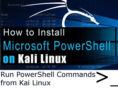 Install MicroSoft PowerShell On Kali Linux TechChip