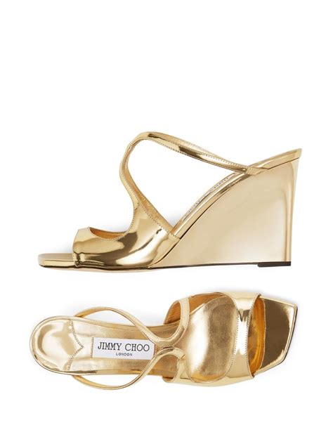 Jimmy Choo Anise Wedge Sandals Farfetch