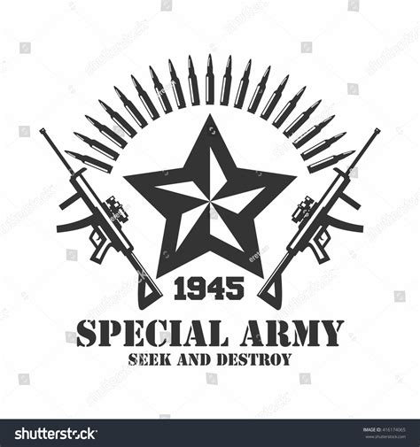 Army Logo Template Stock Vector (Royalty Free) 416174065 | Shutterstock