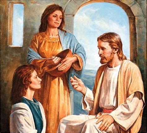 Jesus Christ With Marta And Mary DETAIL God Bible Betania Jesus