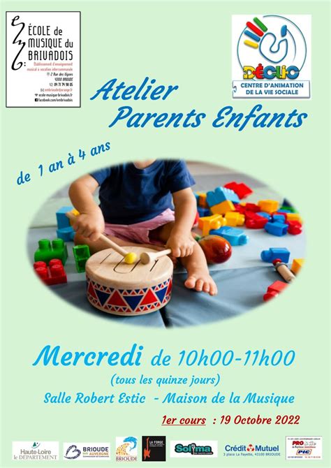 ATELIER PARENTS ENFANTS 2022 2023 Ecole De Musique Du Brivadois