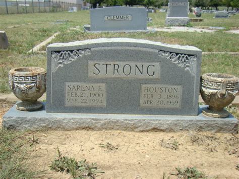 Houston Strong 1896 1959 Mémorial Find a Grave