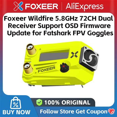 Foxeer Wildfire Ghz Ch Dual Receiver Support Osd Firmware Update