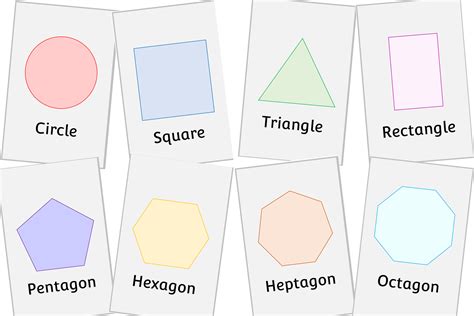 Free 2d Shape Cards Early Years Eyfs Printable Resource — Little Owls Resources Free