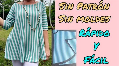 Blusa fácil y rápida DIY paso a paso Patrones Gratis