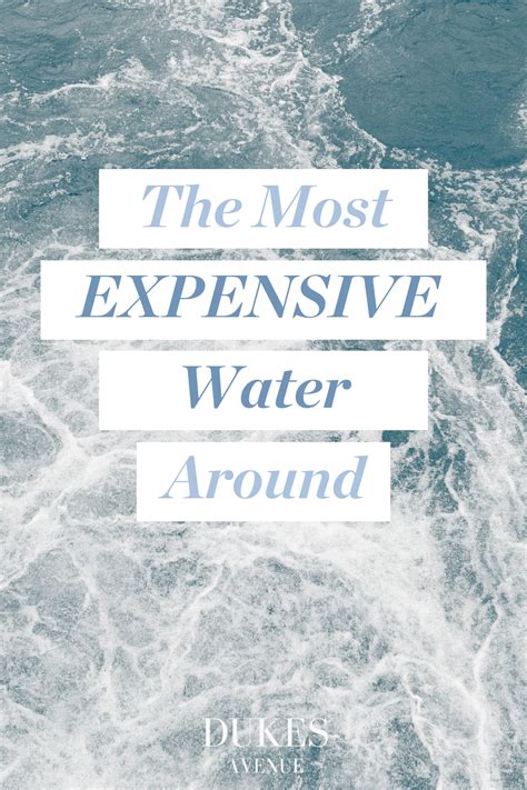 The 16 Most Expensive Water Brands You Can Buy!