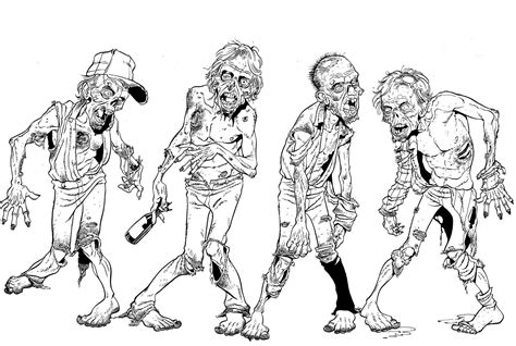 Zombies By Angryrooster Zombie Drawings Zombie Art Drawings