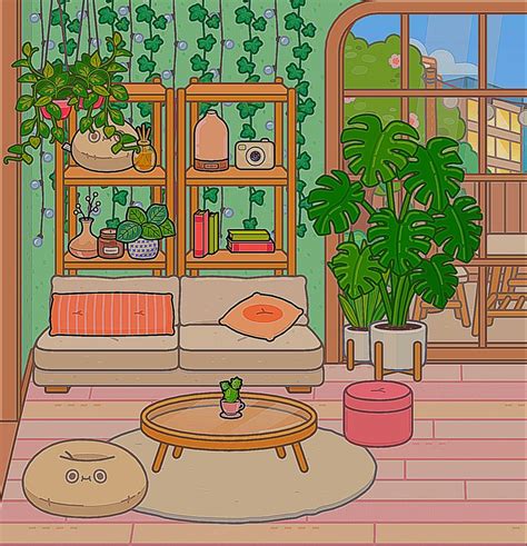 Toca Boca Livingroom Aesthetic 💚💗 In 2024 Create Your Own World