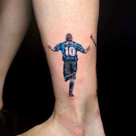 Micro-realistic style Ronaldo tattoo located on the