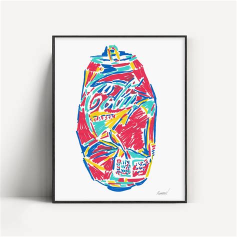 Pop Art Print Coke Can Wall Art Drink Poster Kitchen Artwork - Etsy