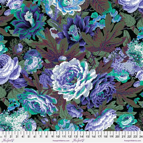 Floral Burst Purple Kaffe Fassett Collective Feb 2023 I Fenwick Fabrics