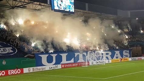 Pyro Choreo Suptras Rostock DFB Pokal FC Hansa Rostock Vs 1 FC