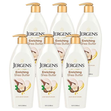 Jergens Shea Butter Body Lotion Deep Conditioning Moisturizer Hydration For Dry To Very Dry