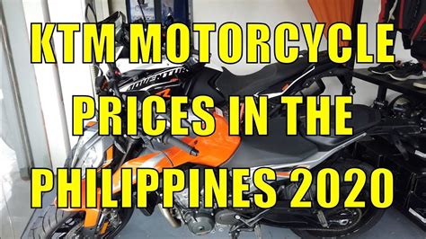 KTM Motorcycle Prices In The Philippines 2020 YouTube