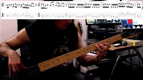 Iron Maiden Wrathchild Bass Cover With Tab Youtube