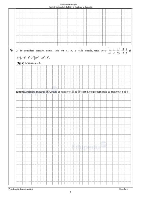 Simulare Evaluare Națională 2024 Subiectele La Matematică Ce Au Avut