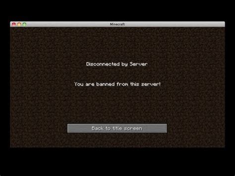 Minecraft How To Get Banned From A Minecraft Server YouTube