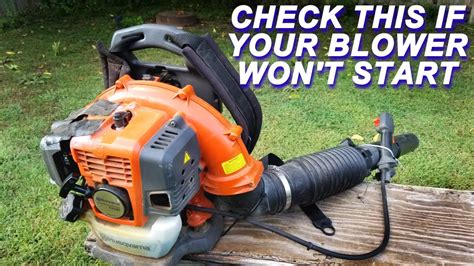 Fixing A Husqvarna Backpack Blower That Won T Start Youtube