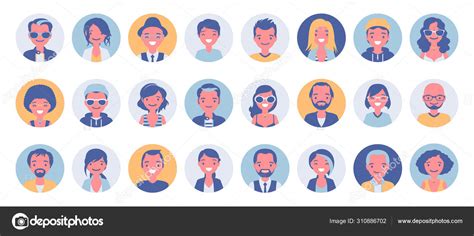 Personnes Avatar Grand Ensemble De Paquet Stock Vector By Andrew