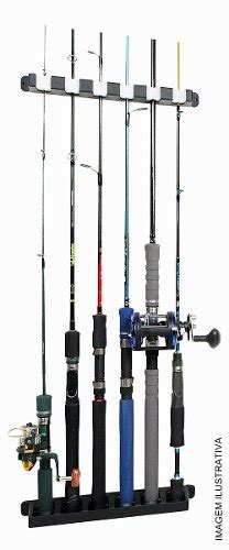 Suporte Expositor De Parede P Varas De Pesca Stick Rack