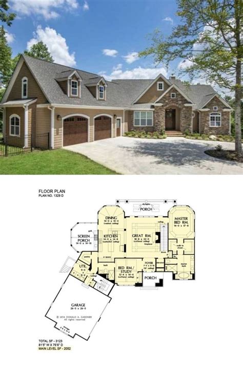 Two Story Bedroom The Sandy Creek Craftsman With Elevator Floor Plan