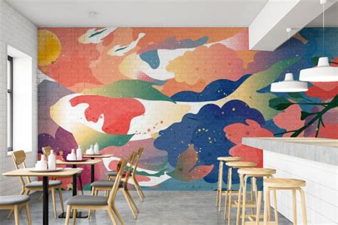 Beautiful Drawing Themed Cafe Wallpaper – Myindianthings