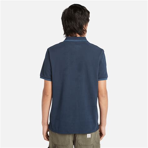 Polo En Piqu Avec Liser S Millers River Pour Homme En Bleu Fonc