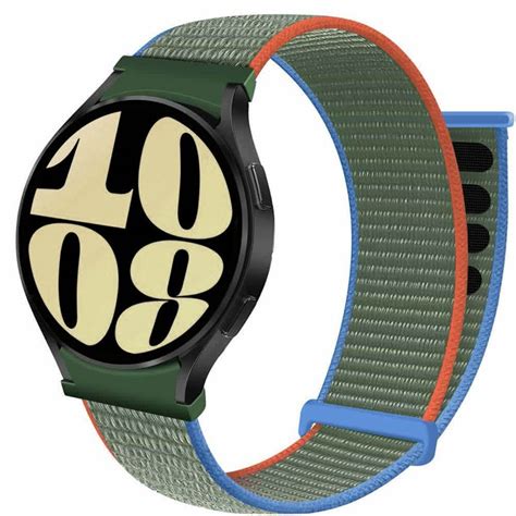 Nylon Armband No Gap Samsung Galaxy Watch 6 44mm Olive Elgiganten