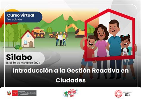 Sílabo Introducción a la Gestión Reactiva en Ciudades 1ED