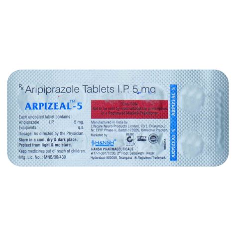 Arpizeal 5 Tablet Uses Side Effects Price Apollo Pharmacy