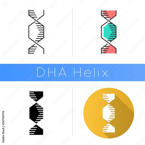 Hexagonal Dna Helix Icon Deoxyribonucleic Nucleic Acid Structure Chromosome Molecular