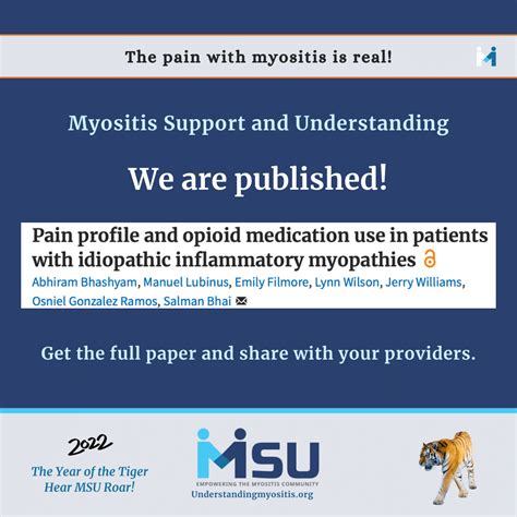 Myositis And Pain Myositis Support And Understanding