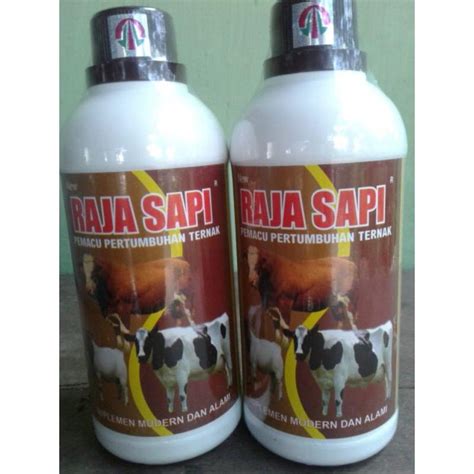 Jual RAJA SAPI 250 Ml Pemacu Pertumbuhan Ternak Sapi Kambing Domba