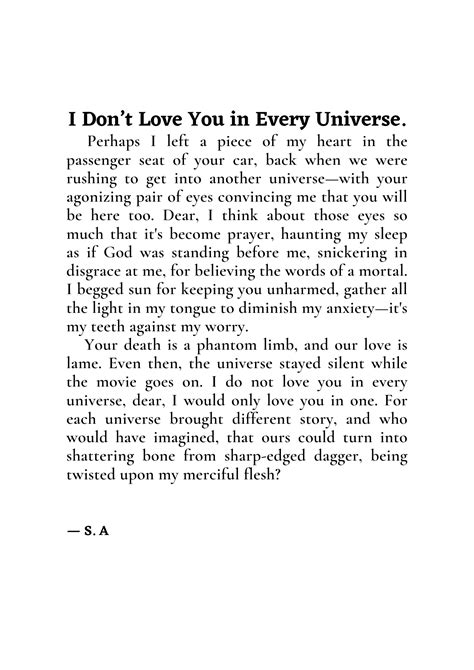 Literary Base On Twitter Karya I Do Not Love You In Every Universe