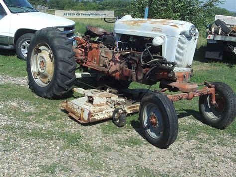 Ford 900 Row Crop With Loader And Belly Mower