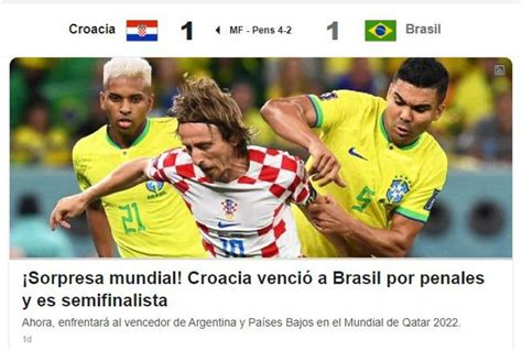 Llora Brasil Sorpresa Mundial Croacia Acaba Con El Baile