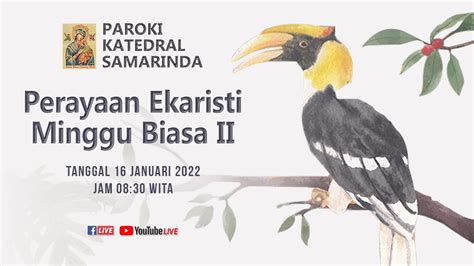 Perayaan Ekaristi Hari Minggu Biasa II Hari Minggu 16 Januari 2022