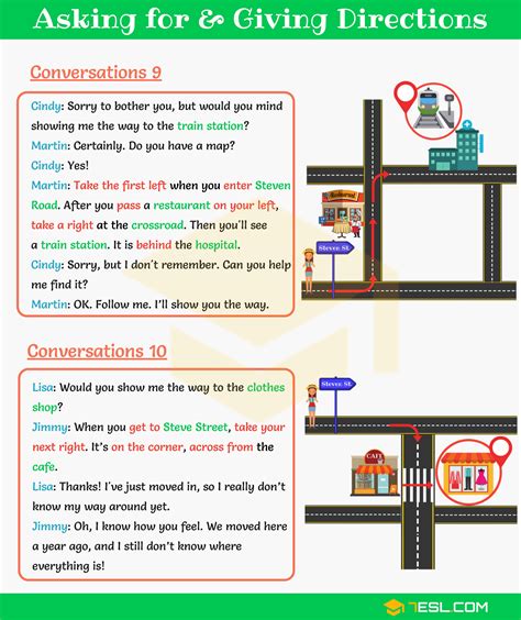 How To Ask For And Give Directions In English With Examples • 7esl