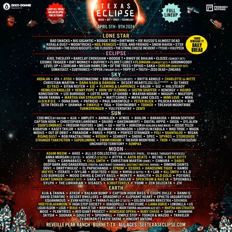 Texas Eclipse Festival 2024 Lineup | Grooveist