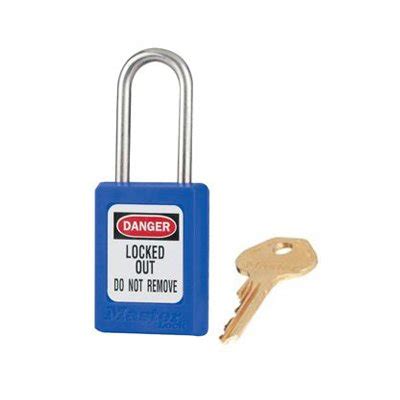 Master Lock Zenex Safety Padlock Blue S33BLU Lockout Tagout Shop