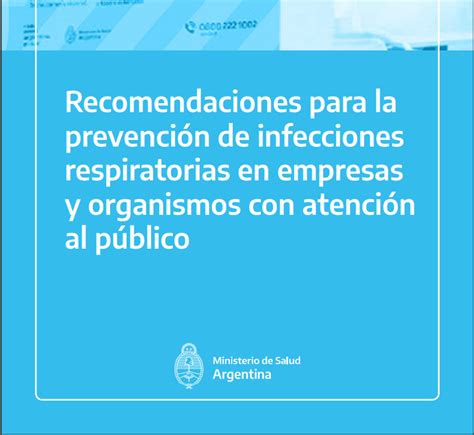 Recomendaciones del Ministerio de Salud para la prevención de