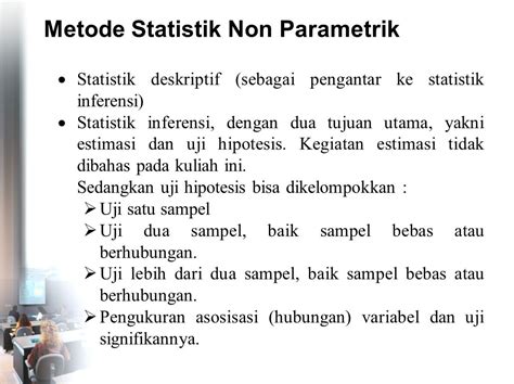 Ekonomi Uji Statistik Non Parametris Riset