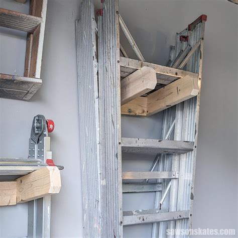 DIY Ladder Storage Hooks (Easy, Cheap & Sturdy) | Saws on Skates®