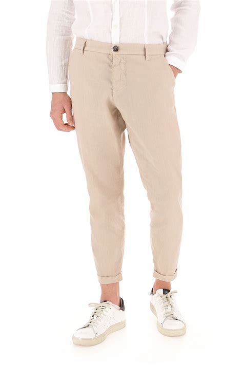 Pantaloni Imperial Regular Chino Cotonelino Color Beige Esauriti