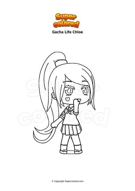 Disegno Da Colorare Gacha Life Chloe Supercolored 10388 The Best Porn Website