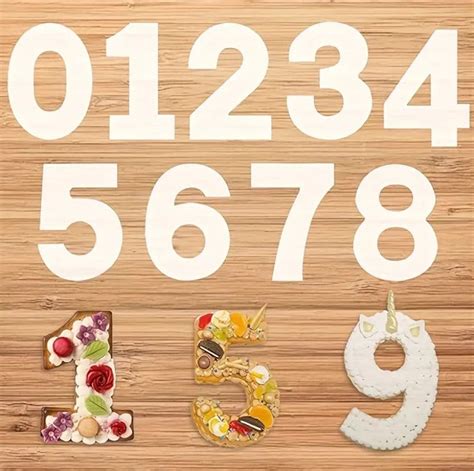 9 Piece Number Stencil – Over The Top Cake Supplies - The Woodlands