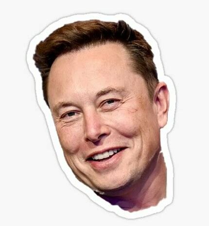 Elon Musk Smile Sticker Pro Sport Stickers